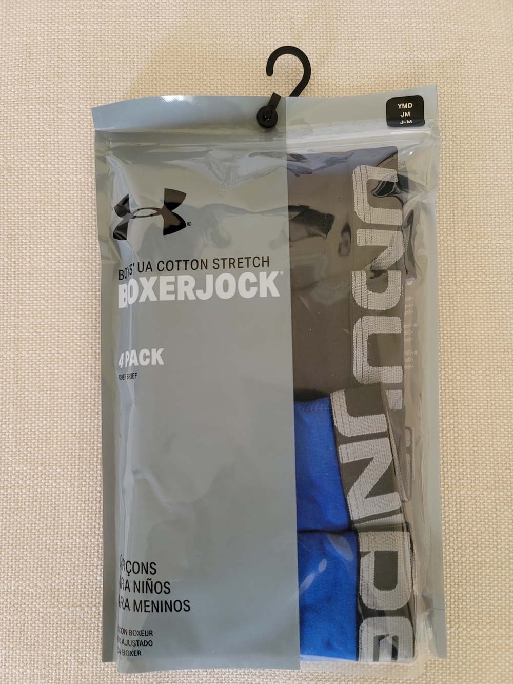NEW Under Armour Boxers Boys 4 Pack